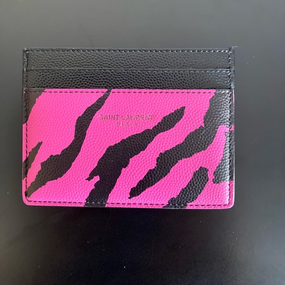 Authentic Yves Saint Laurent Leather Card Holder - Picture 2 of 7